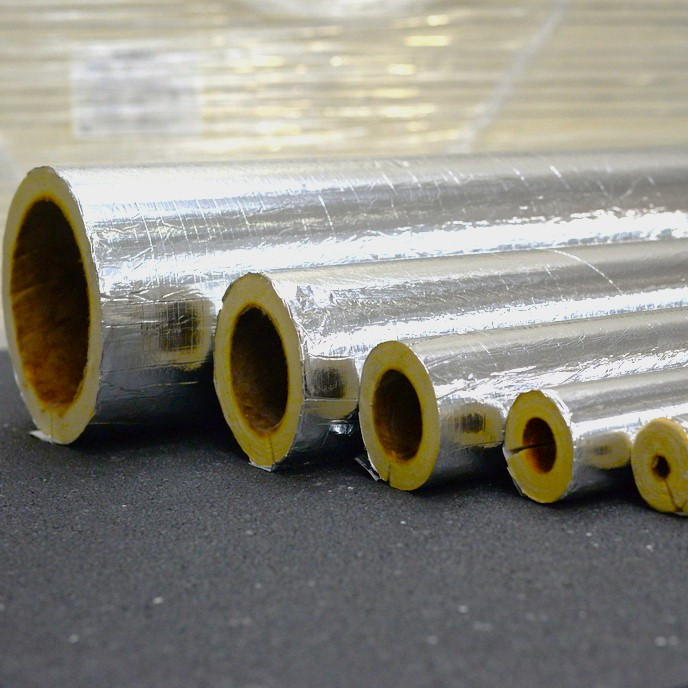 Isover Climpipe Fibreglass Foil Faced Pipe Insulation - 1.2LM