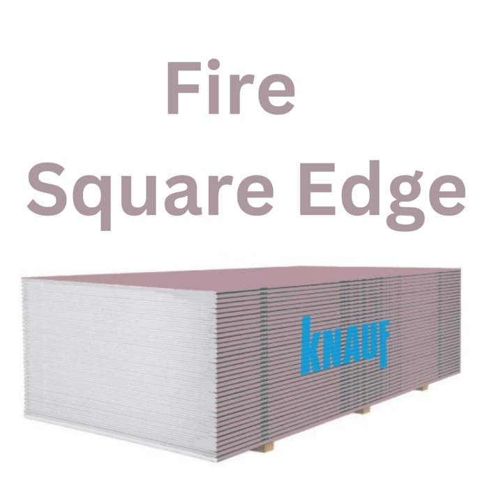 Knauf Fire Panel Square Edge Plasterboard 2400mm x 1200mm - 12.5mm